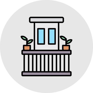 Bitki. Web simgesi basit illüstrasyon