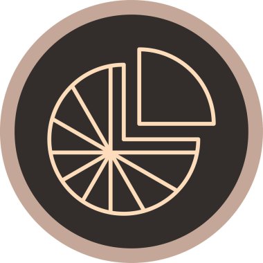 Çemberin bir simgesinin vektör illüstrasyonu