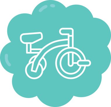 Bisiklet. Web simgesi basit illüstrasyon