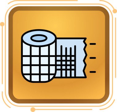 vektörde tuvalet kağıdı simgesi