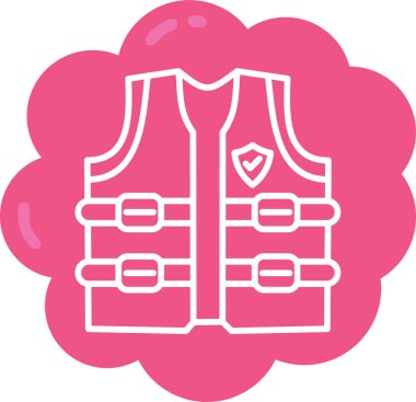 Kıyafet moda simgesi düz stil