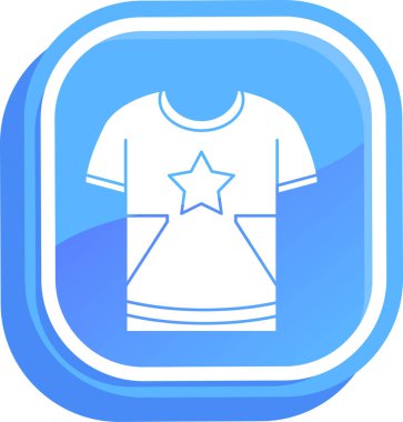 vector illustration of a blue and white star icon