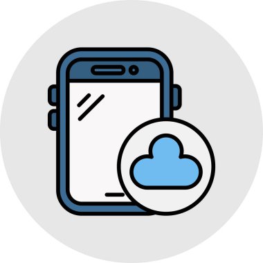 bulut hesaplama simgesi, vektör illüstrasyon tasarımı