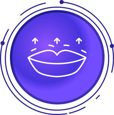 çizgi gülen yüz simgesi beyaz arkaplanda izole. Yüz ifadesi. Mutlu yüz konsepti. Renkli taslak konsepti. vektör