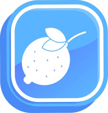 meyve ikonu vektör illüstrasyonu