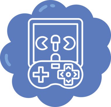 Oyun simgesi. Basit resimleme