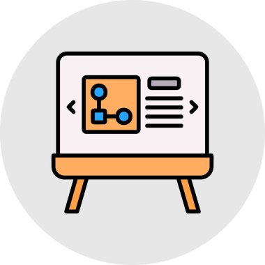 Bir web simgesinin vektör illüstrasyonu