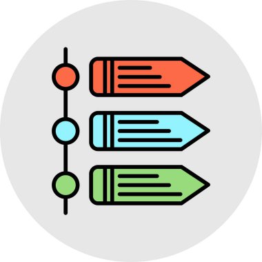 kalem simgesi vektör illüstrasyonu