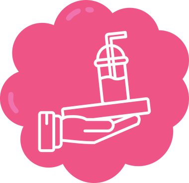 Su dokunun kutsal kişilerin resmi, vektör çizim