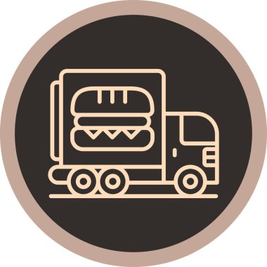 Gıda simgesinin vektör illüstrasyonu