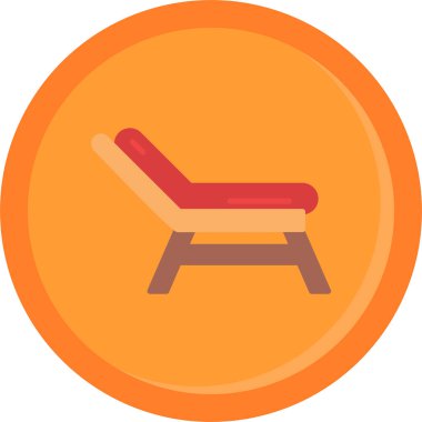 Sandalye. Web simgesi basit illüstrasyon