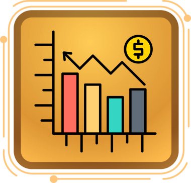 grafik ikonu vektör illüstrasyonu