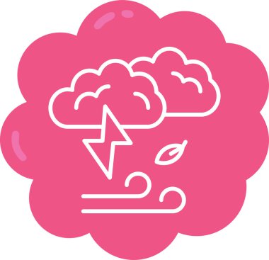 Bulut. Web simgesi basit illüstrasyon