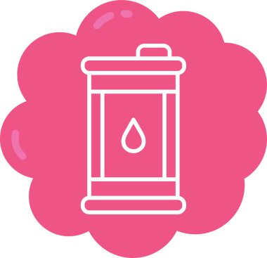 Bir ateş simgesinin vektör illüstrasyonu