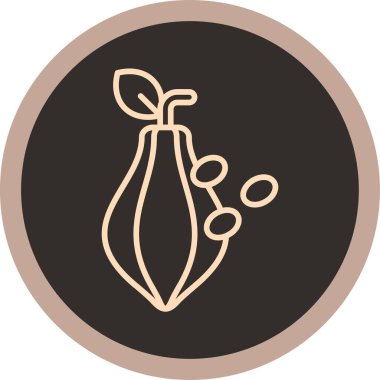 Bitki içeren bir torba vektör simgesi