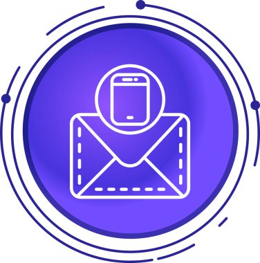 E- posta simgesi vektör illüstrasyonu