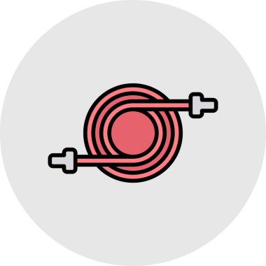 Halatın vektör illüstrasyon simgesi