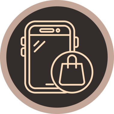 vektör cep telefon simgesi