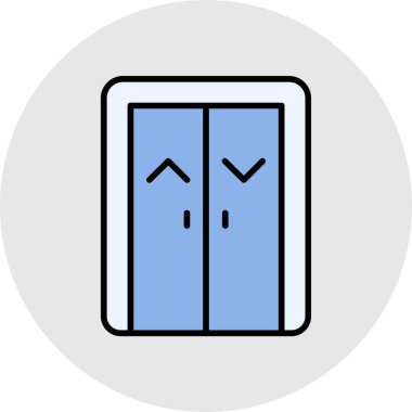 kapı vektör simgesi modern illüstrasyon