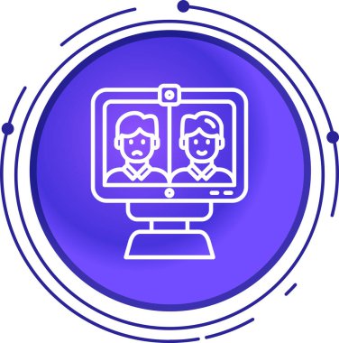 Modern bir simgenin vektör illüstrasyonu