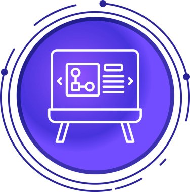 Veri Analizi modern simge, vektör illüstrasyonu