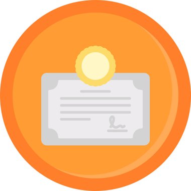 Belge. Web simgesi basit illüstrasyon