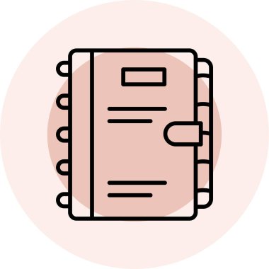 kitap simgesi vektör illüstrasyonu