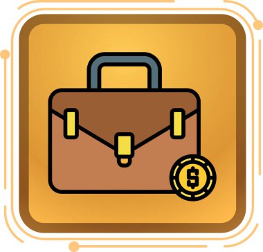 Para simgesine sahip çanta modadan izole edilmiş arkaplan