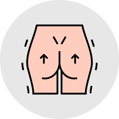 İnsan gövdesi simgesi renk ana hatları vektörü