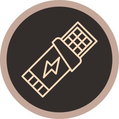 Modern bir simge tasarımının vektör illüstrasyonu