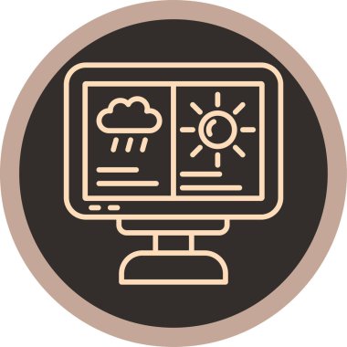 Bulut. Web simgesi basit illüstrasyon