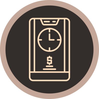 Akıllı telefon. Web simgesi basit illüstrasyon