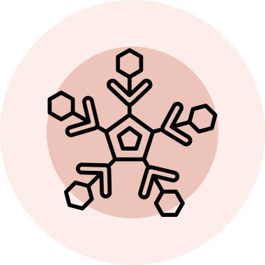 Modern simgenin vektör illüstrasyonu