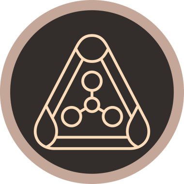 Bir piramit simgesinin vektör çizimi