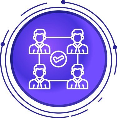 İnsan simgesinin vektör illüstrasyonu