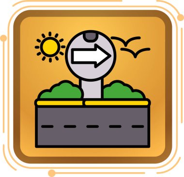 Bir ağaç ve bitkinin vektör çizimi