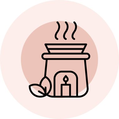 Kahve. Web simgesi basit illüstrasyon