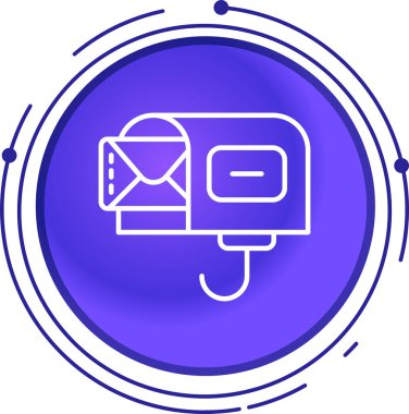 E- posta simgesinin vektör illüstrasyonu