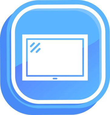 Bilgisayar. Web simgesi basit tasarım