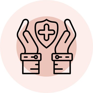 sağlık simgesi, vektör illüstrasyonu basit tasarım