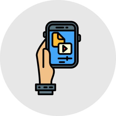 vektör mobil telefon simgesi illüstrasyonu