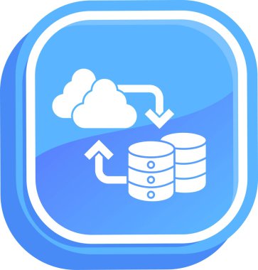 Veri merkezi. Basit tasarım. vektör illüstrasyonu