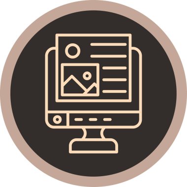 seo modern simgesinin vektör illüstrasyonu