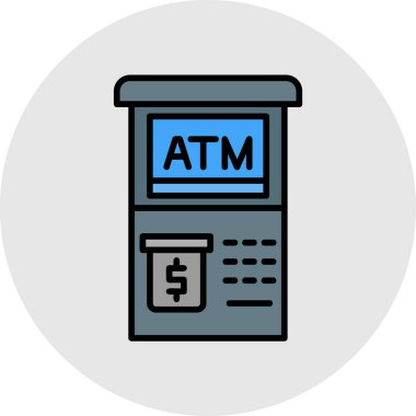 atm simge vektör illüstrasyonu