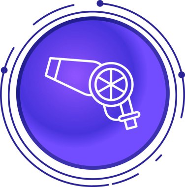 Kapalı devre televizyon. Web simgesi basit illüstrasyon