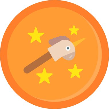 Cadılar Bayramı düz simgesi, vektör illüstrasyonu