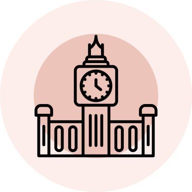 Bir binanın vektör illüstrasyonu