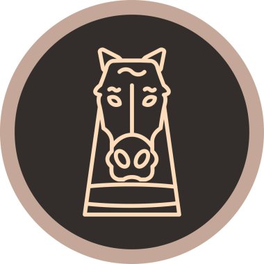 Domuz ikonu vektör illüstrasyonu