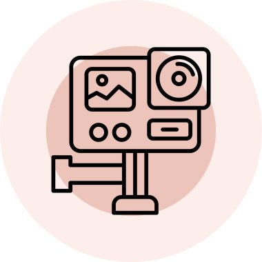 Bir resim simgesinin vektör illüstrasyonu