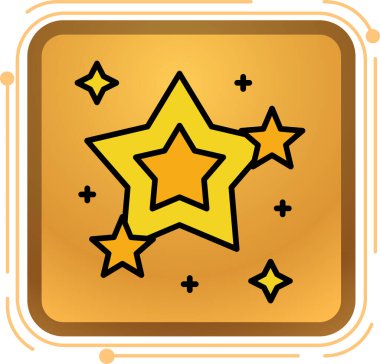 Moda stili izole edilmiş arkaplanda yıldız simgesine sahip yıldız